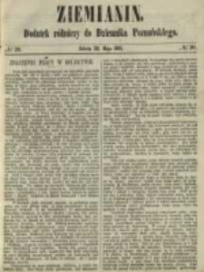 Ziemianin. Dodatek r&oacute;lniczy do Dziennika Poznańskiego 1861.05.18 Nr20