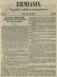 Ziemianin. Tygodnik rolniczo-przemysłowy 1861.07.20 Nr29