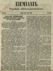 Ziemianin. Tygodnik rolniczo-przemysłowy 1861.07.27 Nr30