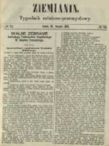 Ziemianin. Tygodnik rolniczo-przemysłowy 1861.08.10 Nr32