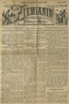 Ziemianin. Tygodnik przemysłowo-rolniczy; organ Centralnego Towarzystwa Gospodarczego w Wielkiem Księstwie Poznańskiem 1898.01.29 R.48 Nr5