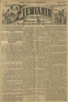 Ziemianin. Tygodnik przemysłowo-rolniczy; organ Centralnego Towarzystwa Gospodarczego w Wielkiem Księstwie Poznańskiem 1899.04.22 R.49 Nr16