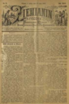 Ziemianin. Tygodnik przemysłowo-rolniczy; organ Centralnego Towarzystwa Gospodarczego w Wielkiem Księstwie Poznańskiem 1899.05.27 R.49 Nr21