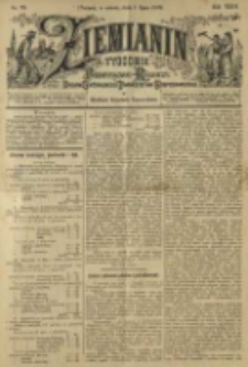 Ziemianin. Tygodnik przemysłowo-rolniczy; organ Centralnego Towarzystwa Gospodarczego w Wielkiem Księstwie Poznańskiem 1899.07.01 R.49 Nr26