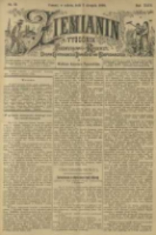 Ziemianin. Tygodnik przemysłowo-rolniczy; organ Centralnego Towarzystwa Gospodarczego w Wielkiem Księstwie Poznańskiem 1899.08.05 R.49 Nr31