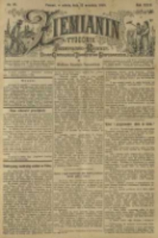 Ziemianin. Tygodnik przemysłowo-rolniczy; organ Centralnego Towarzystwa Gospodarczego w Wielkiem Księstwie Poznańskiem 1899.09.23 R.49 Nr38