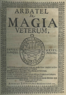 Arbatel de magia veterum