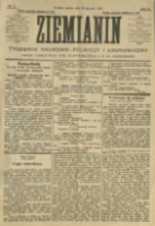 Ziemianin. Tygodnik naukowo-rolniczy i ekonomiczny; organ Centralnego Towarzystwa Gospodarczego w Wielkiem Księstwie Poznańskiem 1905.01.28 R.55 Nr4
