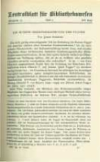 Zentralblatt für Bibliothekswesen. 1933.07 Jg.50 heft 7