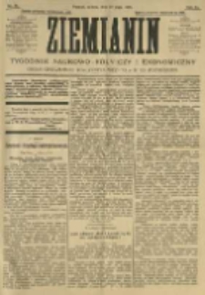 Ziemianin. Tygodnik naukowo-rolniczy i ekonomiczny; organ Centralnego Towarzystwa Gospodarczego w Wielkiem Księstwie Poznańskiem 1905.05.27 R.55 Nr21