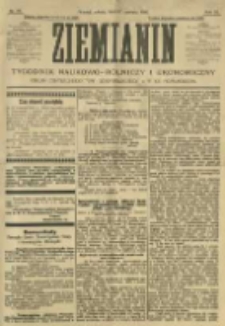 Ziemianin. Tygodnik naukowo-rolniczy i ekonomiczny; organ Centralnego Towarzystwa Gospodarczego w Wielkiem Księstwie Poznańskiem 1905.06.17 R.55 Nr24