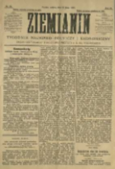 Ziemianin. Tygodnik naukowo-rolniczy i ekonomiczny; organ Centralnego Towarzystwa Gospodarczego w Wielkiem Księstwie Poznańskiem 1905.07.22 R.55 Nr29