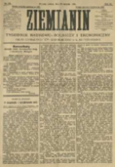 Ziemianin. Tygodnik naukowo-rolniczy i ekonomiczny; organ Centralnego Towarzystwa Gospodarczego w Wielkiem Księstwie Poznańskiem 1905.08.26 R.55 Nr34