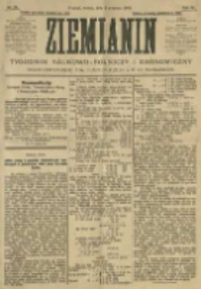 Ziemianin. Tygodnik naukowo-rolniczy i ekonomiczny; organ Centralnego Towarzystwa Gospodarczego w Wielkiem Księstwie Poznańskiem 1905.09.02 R.55 Nr35