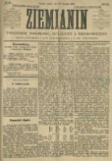 Ziemianin. Tygodnik naukowo-rolniczy i ekonomiczny; organ Centralnego Towarzystwa Gospodarczego w Wielkiem Księstwie Poznańskiem 1905.11.18 R.55 Nr46