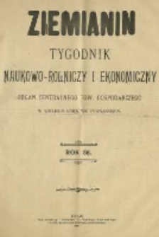 Ziemianin. Tygodnik naukowo-rolniczy i ekonomiczny; organ Centralnego Towarzystwa Gospodarczego w Wielkiem Księstwie Poznańskiem 1906.01.06 R.56 Nr1