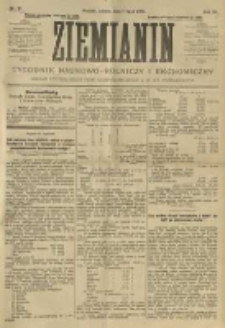 Ziemianin. Tygodnik naukowo-rolniczy i ekonomiczny; organ Centralnego Towarzystwa Gospodarczego w Wielkiem Księstwie Poznańskiem 1906.07.07 R.56 Nr27