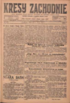 Kresy Zachodnie: pismo poświęcone obronie interesów narodowych na zachodnich ziemiach Polski 1925.02.04 R.3 Nr27