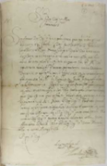 Listy Maksymiliana ks. Bawarii do króla Zygmunta III, Monachium 04.03.1598