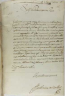 List Antonio Delvalego do króla Zygmunta III, Madryt 06.02.1600