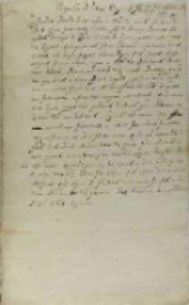 Responsum ad litteras Regis Hispaniarum, Warszawa 25.02.1601