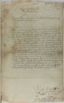 List Jazłowskiego z Buczoacza do króla Zygmunta III, Lublin 24.06.1601