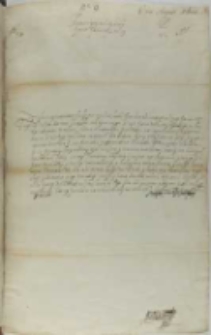 List Jana Zamoyskiego do króla Zygmunta III, Giedroić 14.08.1601