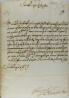 List kardynała Montaltusa do króla Zygmunta III, Rzym 06.03.1615