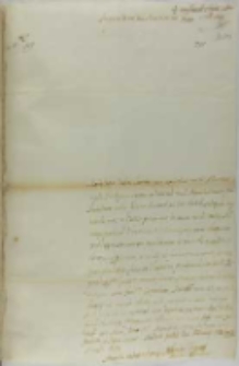 List P. Taprariusa do kr&oacute;la Zygmunta III, Madryt 1624