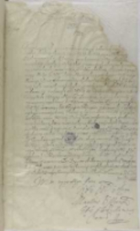 List Marcina Szyszkowskiego, biskupa płockiego do Jana Zbigniewa Ossolińskiego, Warszawa 06.09.1616