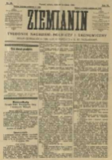 Ziemianin. Tygodnik naukowo-rolniczy i ekonomiczny; organ Centralnego Towarzystwa Gospodarczego w Wielkiem Księstwie Poznańskiem 1906.09.22 R.56 Nr38