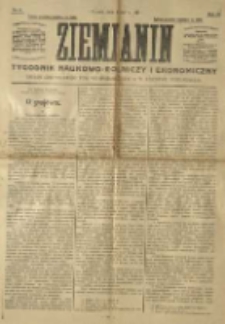 Ziemianin. Tygodnik naukowo-rolniczy i ekonomiczny; organ Centralnego Towarzystwa Gospodarczego w Wielkiem Księstwie Poznańskiem 1917.03.04 R.68 Nr9