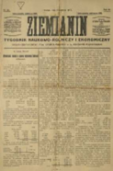 Ziemianin. Tygodnik naukowo-rolniczy i ekonomiczny; organ Centralnego Towarzystwa Gospodarczego w Wielkiem Księstwie Poznańskiem 1917.06.17 R.68 Nr24