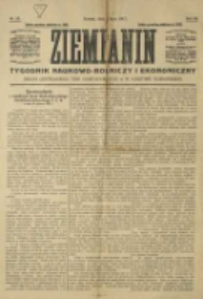 Ziemianin. Tygodnik naukowo-rolniczy i ekonomiczny; organ Centralnego Towarzystwa Gospodarczego w Wielkiem Księstwie Poznańskiem 1917.07.01 R.68 Nr26