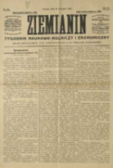 Ziemianin. Tygodnik naukowo-rolniczy i ekonomiczny; organ Centralnego Towarzystwa Gospodarczego w Wielkiem Księstwie Poznańskiem 1917.09.30 R.68 Nr39