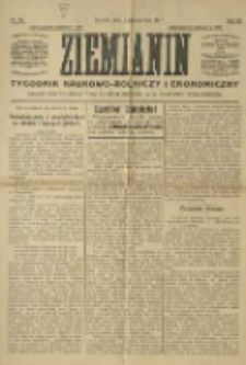Ziemianin. Tygodnik naukowo-rolniczy i ekonomiczny; organ Centralnego Towarzystwa Gospodarczego w Wielkiem Księstwie Poznańskiem 1917.10.07 R.68 Nr40