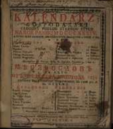 Kalendarz Gospodarski ułozony podług starego stylu na Rok Pański MDCCCXXXIV ktory jest rokiem zwyczaynym, mającym w sobie d. 365 &hellip;