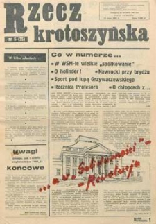Rzecz Krotoszyńska 1992.05.15 Nr5(25)