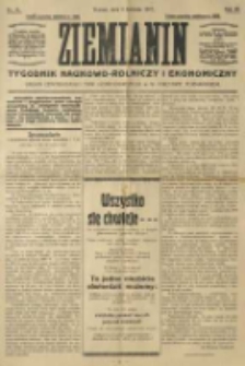 Ziemianin. Tygodnik naukowo-rolniczy i ekonomiczny; organ Centralnego Towarzystwa Gospodarczego w Wielkiem Księstwie Poznańskiem 1917.04.08 R.68 Nr14
