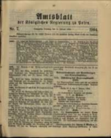 Amtsblatt der Königlichen Regierung zu Posen.1904.02.16 Nr.7