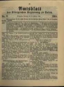 Amtsblatt der Königlichen Regierung zu Posen.1904.02.23 Nr.8