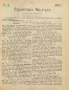 Oeffentlicher Anzeiger. 1904.01.12 Nro.2