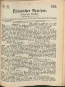 Oeffentlicher Anzeiger. 1904.06.28 Nro.26