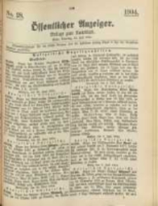 Oeffentlicher Anzeiger. 1904.07.12 Nro.28
