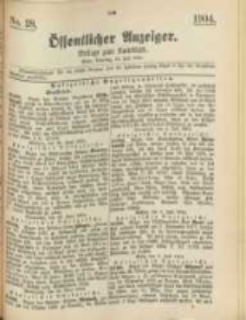 Oeffentlicher Anzeiger. 1904.07.12 Nro.28
