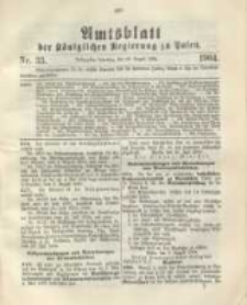 Amtsblatt der Königlichen Regierung zu Posen.1904.08.16 Nr.33