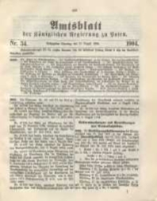 Amtsblatt der Königlichen Regierung zu Posen.1904.08.23 Nr.34