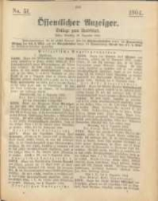 Oeffentlicher Anzeiger. 1904.12.20 Nro.51