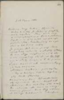 List Józefa Ignacego Kraszewskiego do Wawrzyńca Benzelstjerny-Engeströma z 18 stycznia 1881 roku