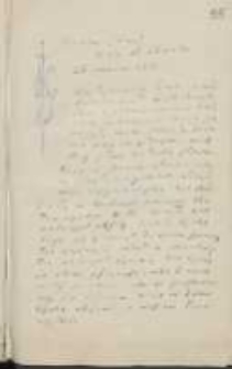 List Józefa Ignacego Kraszewskiego do Wawrzyńca Benzelstjerny-Engeströma z 22 marca 1881 roku